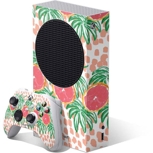 Bouffants and Broken Hearts Graphic Grapefruit Xbox Series S Skins